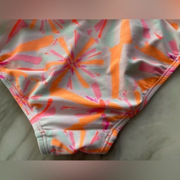 OshKosh B’gosh Tankini Summer Pink / Orange Adorable Swirl Print- Girls Size 12 - Picture 9 of 12